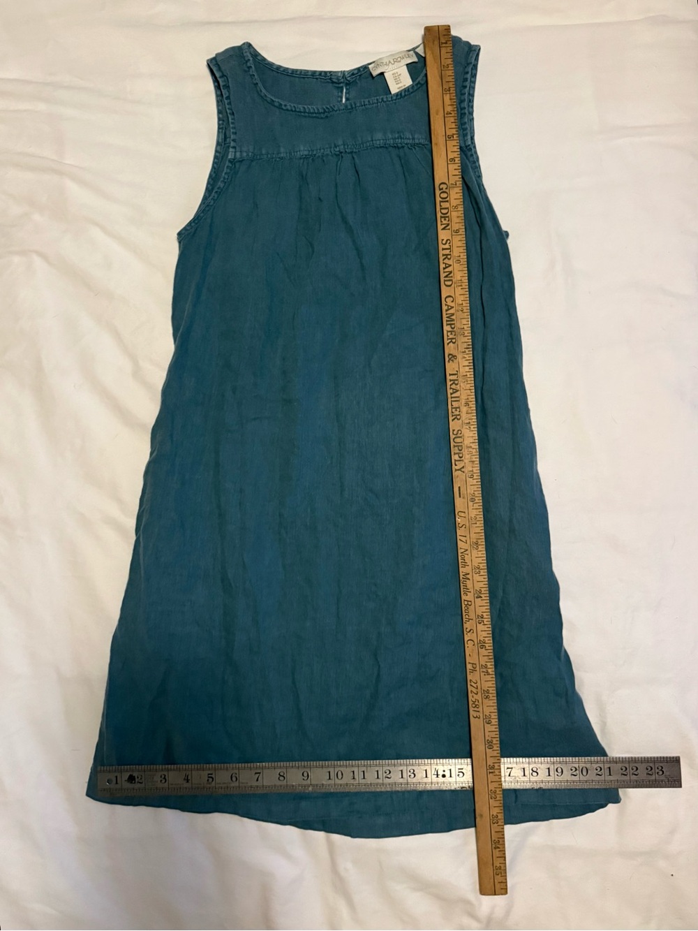 Cynthia Rowley Teal Crewneck Sleeveless Mini Dress